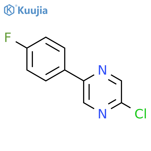 2-Chloro-5-(4-fluorophenyl)pyrazine structure