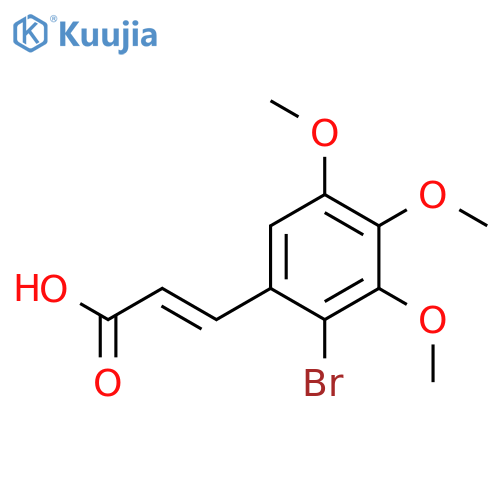 2-Propenoic acid, 3-(2-bromo-3,4,5-trimethoxyphenyl)- structure