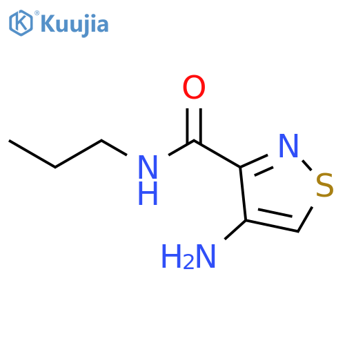 3-Isothiazolecarboxamide, 4-amino-N-propyl- structure