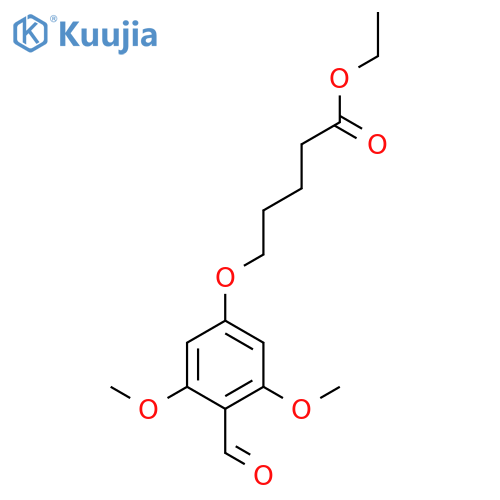 ethyl 5-(4-formyl-3,5-dimethoxyphenoxy)pentanoate structure