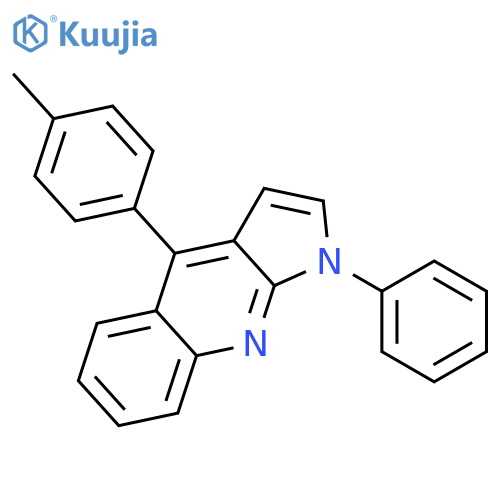 1H-Pyrrolo[2,3-b]quinoline, 4-(4-methylphenyl)-1-phenyl- structure