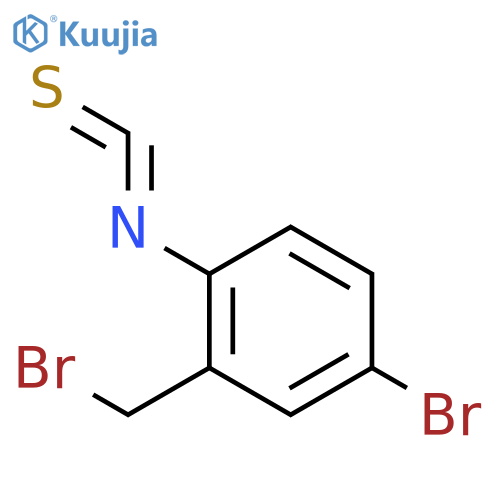 Benzene, 4-bromo-2-(bromomethyl)-1-isothiocyanato- structure