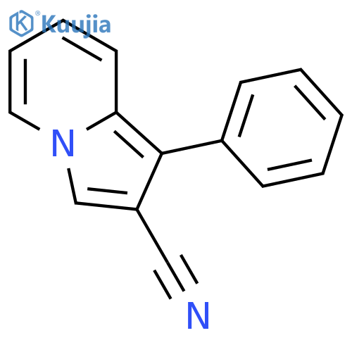 1-phenyl-2-Indolizinecarbonitrile structure