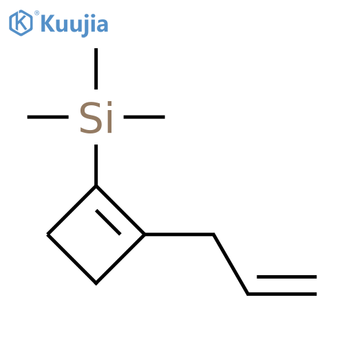 Silane, trimethyl[2-(2-propenyl)-1-cyclobuten-1-yl]- structure