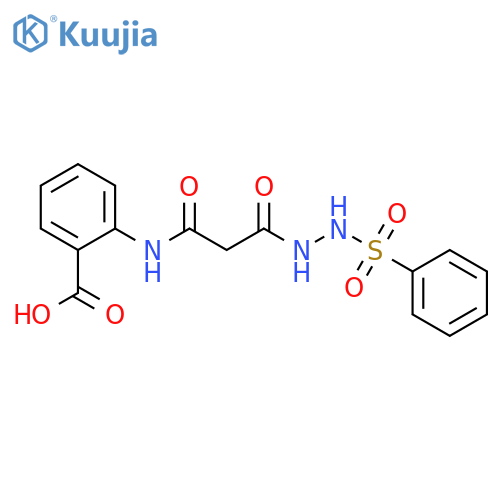 Benzoic acid,2-[[1,3-dioxo-3-[2-(phenylsulfonyl)hydrazinyl]propyl]amino]- structure
