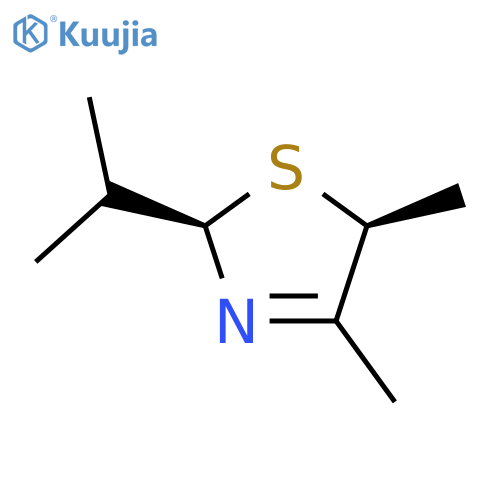 Thiazole,2,5-dihydro-4,5-dimethyl-2-(1-methylethyl)-, cis- (9CI) structure