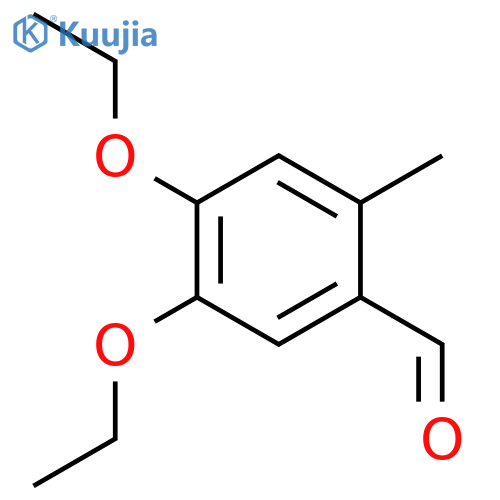 4,5-diethoxy-2-methylbenzaldehyde structure