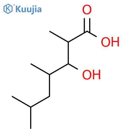 Heptanoic acid, 3-hydroxy-2,4,6-trimethyl-, (2R,3S,4R)-rel- structure