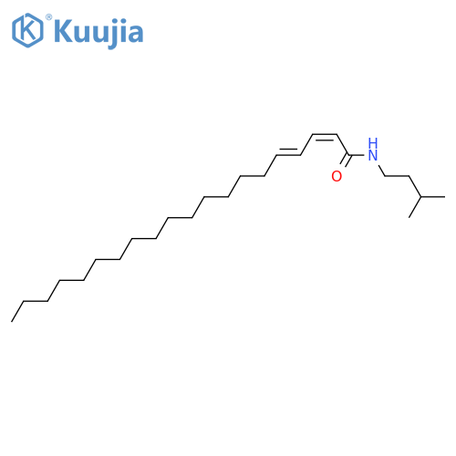 2,4-Eicosadienoic acid; (Z,Z)-form, 3-Methylbutylamide structure