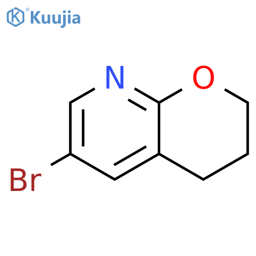 6-Bromo-2H,3H,4H-pyrano2,3-bpyridine structure