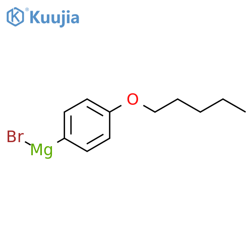 4-n-Pentyloxyphenylmagnesium bromide, 0.5M THF structure