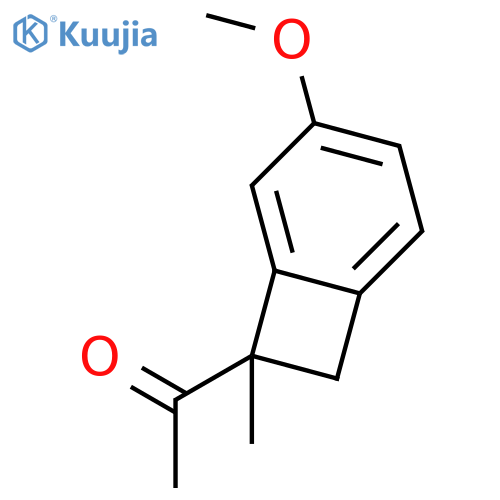 Ethanone, 1-(4-methoxy-7-methylbicyclo[4.2.0]octa-1,3,5-trien-7-yl)- structure