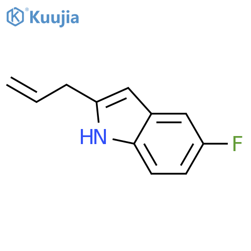 5-fluoro-2-(2-propen-1-yl)-1H-Indole structure