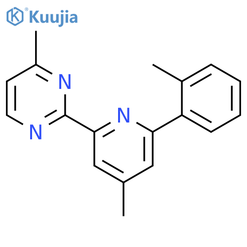 4-methyl-2-[4-methyl-6-(2-methylphenyl)pyridin-2-yl]pyrimidine structure