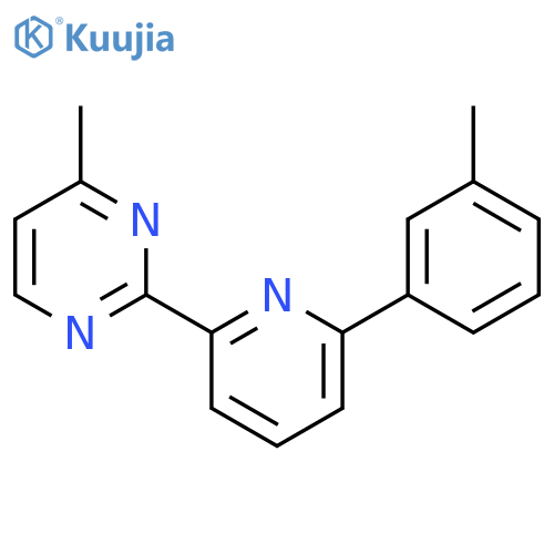 PYRIMIDINE, 4-METHYL-2-[6-(3-METHYLPHENYL)-2-PYRIDINYL]- structure