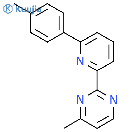 Pyrimidine, 4-methyl-2-[6-(4-methylphenyl)-2-pyridinyl]- structure