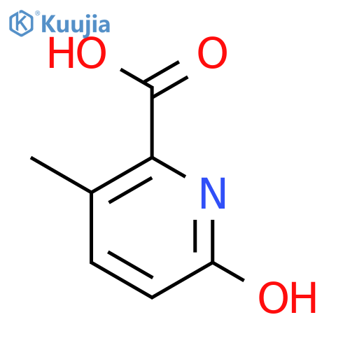 6-hydroxy-3-methylpyridine-2-carboxylic acid structure