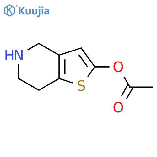 4,5,6,7-Tetrahydrothieno[3,2-c]pyridin-2-yl acetate structure