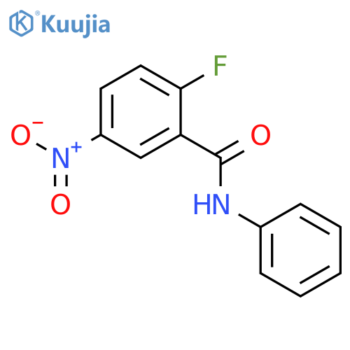 2-fluoro-5-nitro-N-phenylbenzamide structure
