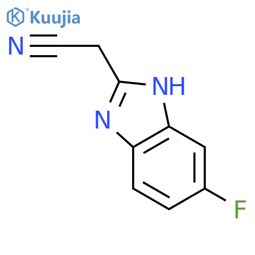 1H-Benzimidazole-2-acetonitrile,6-fluoro- structure