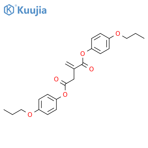 Butanedioic acid, methylene-, bis(4-propoxyphenyl) ester structure