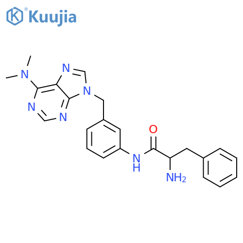 Benzenepropanamide, a-amino-N-[3-[[6-(dimethylamino)-9H-purin-9-yl]methyl]phenyl]- structure