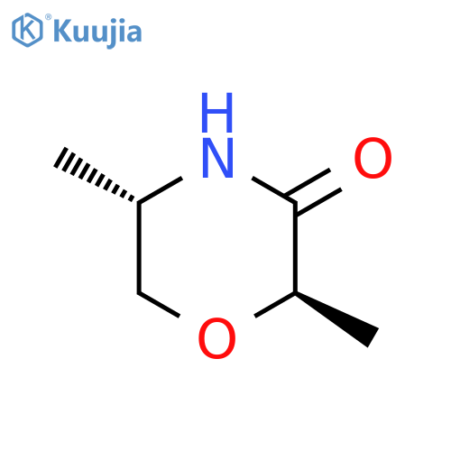 3-Morpholinone, 2,5-dimethyl-, (2R-trans)- structure