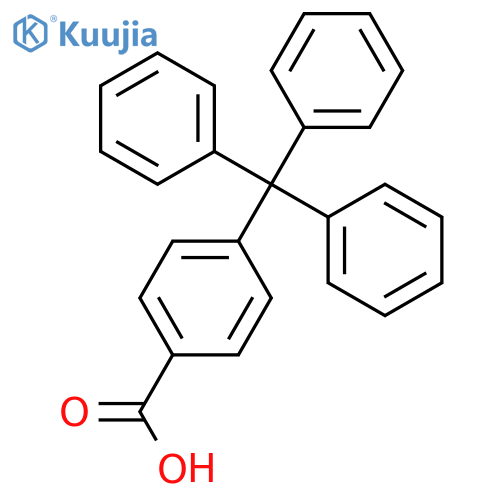 Benzoic acid, 4-(triphenylmethyl)- structure