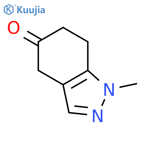 5H-Indazol-5-one, 1,4,6,7-tetrahydro-1-methyl- structure