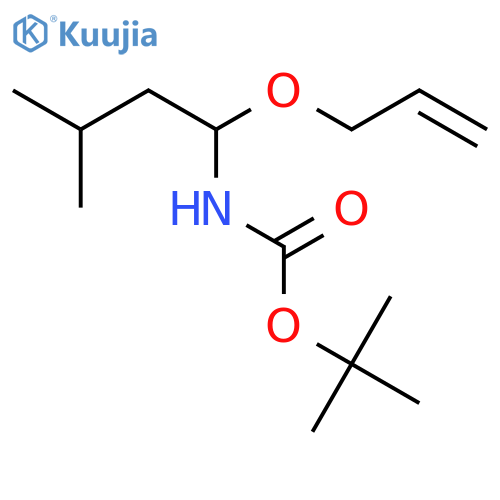 Carbamic acid, N-[3-methyl-1-(2-propen-1-yloxy)butyl]-, 1,1-dimethylethyl ester structure