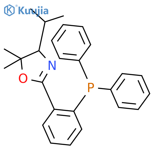 [2-[(4s)-5,5-dimethyl-4-propan-2-yl-4h-1,3-oxazol-2-yl]phenyl]-diphenylphosphane structure
