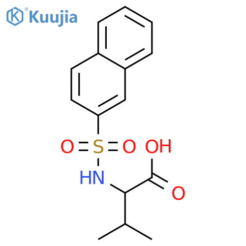 3-Methyl-2-(naphthalene-2-sulfonamido)butanoic Acid structure