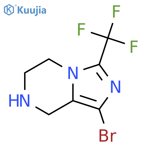 1-Bromo-3-(trifluoromethyl)-5H,6H,7H,8H-imidazo[1,5-a]pyrazine structure