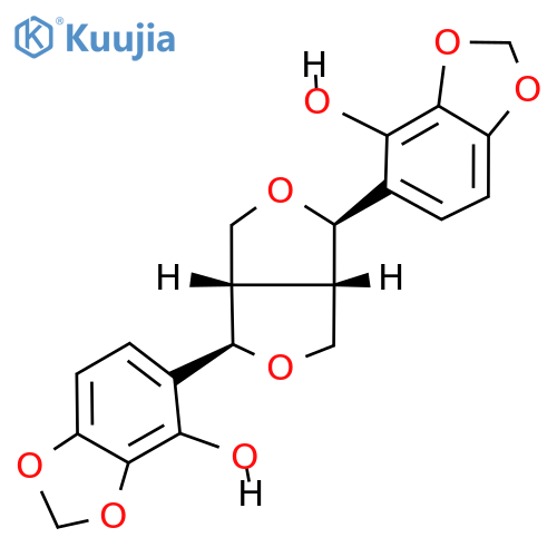 (-)-Sesamin 2,2'-diol structure