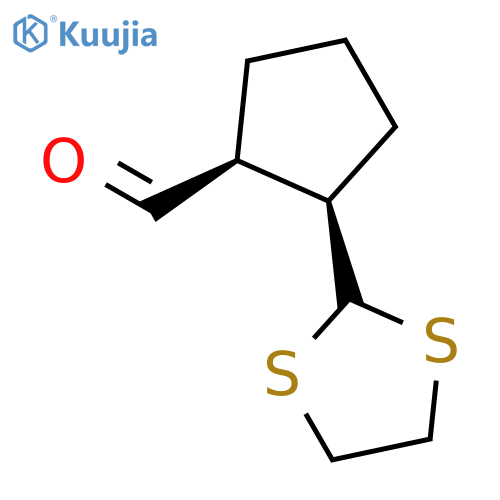 CYCLOPENTANECARBOXALDEHYDE, 2-(1,3-DITHIOLAN-2-YL)-, (1S-CIS)- structure
