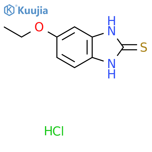 6-ethoxy-1H-1,3-benzodiazole-2-thiol hydrochloride structure