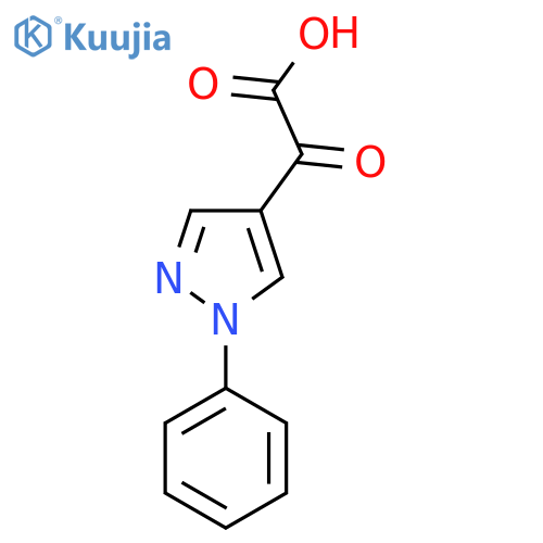 2-Oxo-2-(1-phenyl-1H-pyrazol-4-yl)acetic acid structure