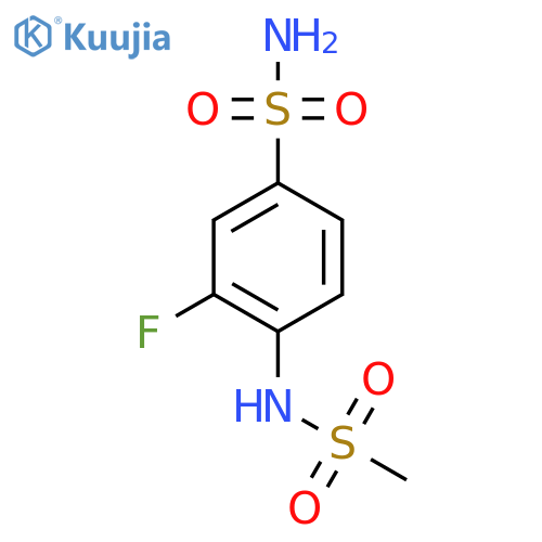 3-Fluoro-4-methanesulfonamidobenzene-1-sulfonamide structure