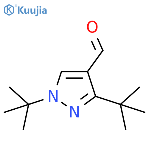 1,3-Ditert-butylpyrazole-4-carbaldehyde structure