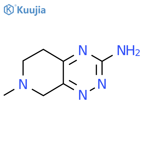 7-Methyl-5,6,7,8-tetrahydro-pyrido[4,3-e][1,2,4]triazin-3-ylamine structure