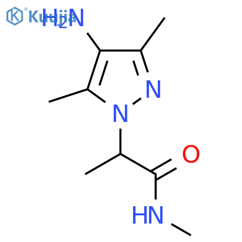 2-(4-Amino-3,5-dimethyl-1h-pyrazol-1-yl)-n-methylpropanamide structure