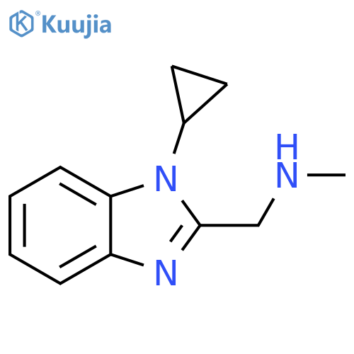 (1-cyclopropyl-1H-1,3-benzodiazol-2-yl)methyl(methyl)amine structure