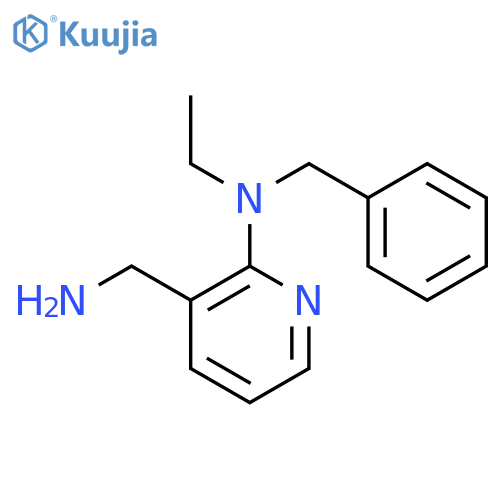 N-3-(Aminomethyl)-2-pyridinyl-N-benzyl-N-ethylamine structure