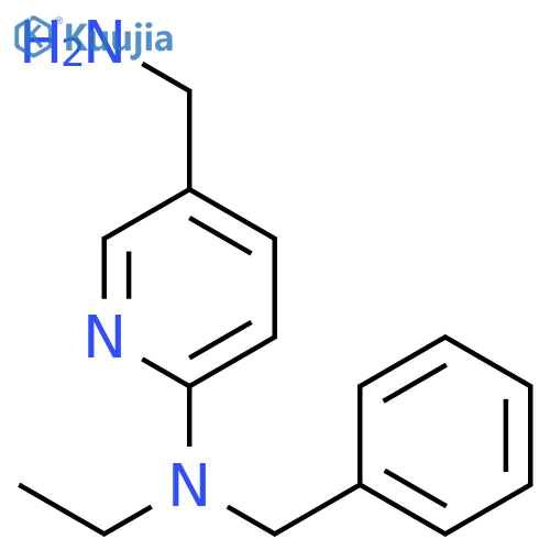 N-5-(Aminomethyl)-2-pyridinyl-N-benzyl-N-ethylamine structure