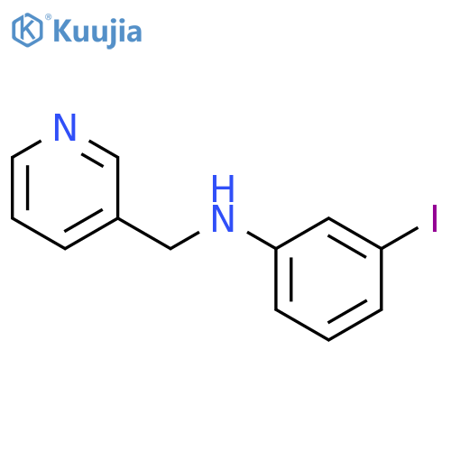3-iodo-N-[(pyridin-3-yl)methyl]aniline structure