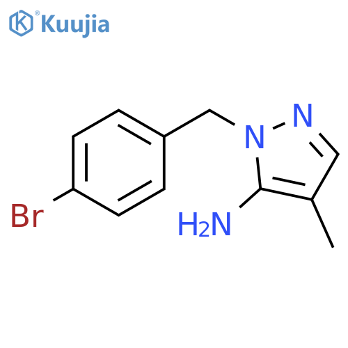1-(4-Bromobenzyl)-4-methyl-1H-pyrazol-5-amine structure