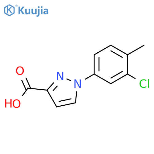 1H-Pyrazole-3-carboxylic acid, 1-(3-chloro-4-methylphenyl)- structure