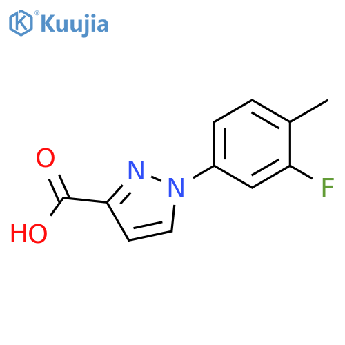 1H-Pyrazole-3-carboxylic acid, 1-(3-fluoro-4-methylphenyl)- structure