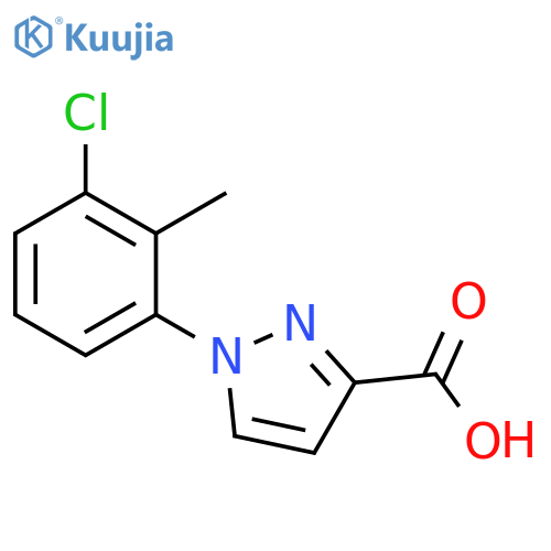 1H-Pyrazole-3-carboxylic acid, 1-(3-chloro-2-methylphenyl)- structure