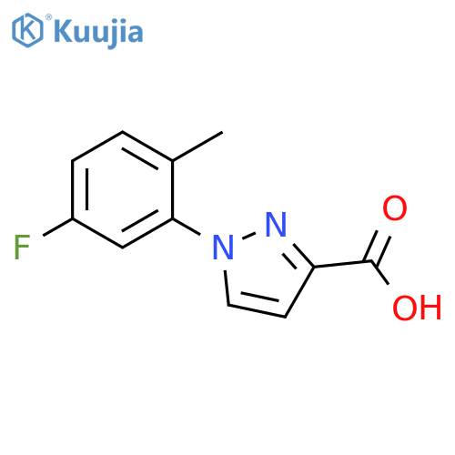 1H-Pyrazole-3-carboxylic acid, 1-(5-fluoro-2-methylphenyl)- structure
